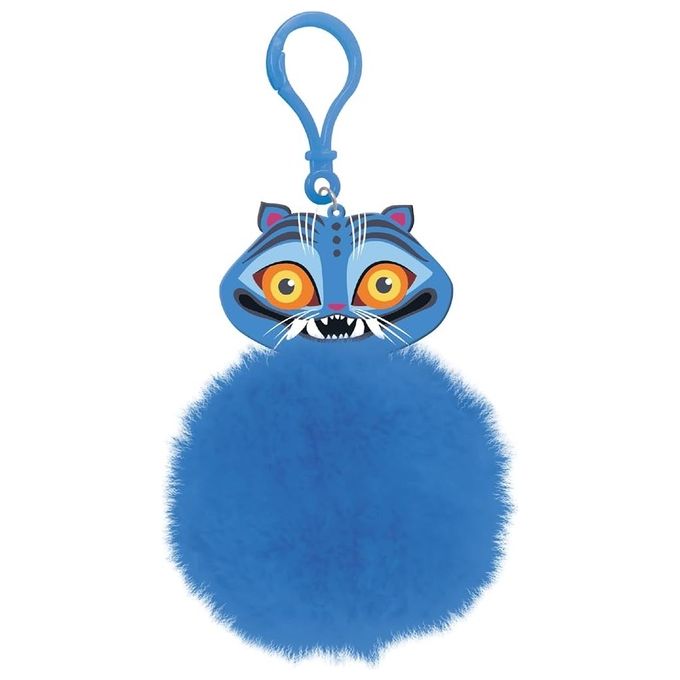 KPop Demon Hunters RKP2511269 Portachiavi con Pom Pom K-Pop Demon Hunters Derpy Colore Multicolore