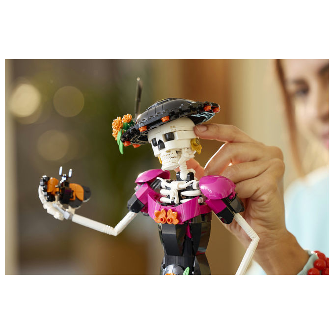 Lego 21372 LEGO Ideas Kit Modellismo per Adulti con Scheletro Fiori Finti e Farfalle Monarca 1212 pezzi colore Multicolore