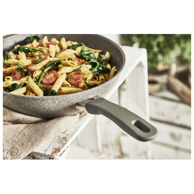 Ballarini 75002-937-0 Murano Wok Antiaderente 5 Strati Granitium Extreme Induzione Termo-Spot colore Grigio