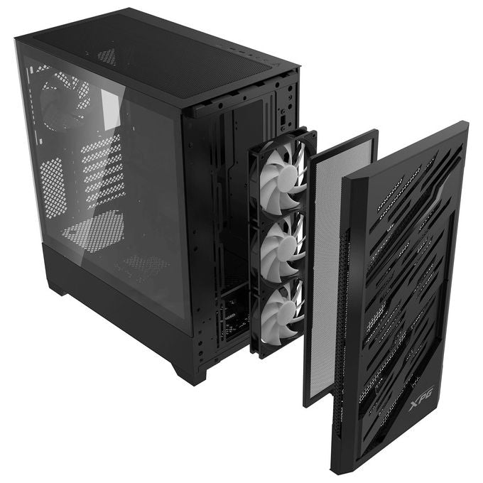 XPG 4711085949066 STARKER AIR BTF Case per PC Midi Tower con Vetro Temperato e Illuminazione RGB supporto ATX E-ATX colore Nero