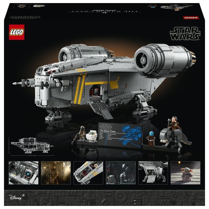 LEGO 75331 Ultimate Collector Series Set da Costruzione Razor Crest 6187 pezzi colore Multicolore