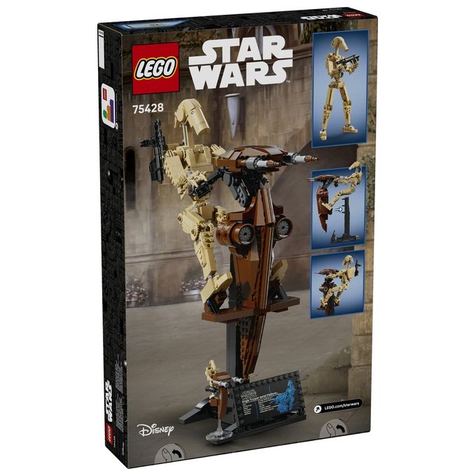 Lego Star Wars 75428 Battle Droid con STAP speeder, set build and display, 1088 pezzi, action figure snodabile, eta' 12 anni