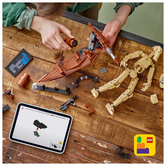 Lego Star Wars 75428 Battle Droid con STAP speeder, set build and display, 1088 pezzi, action figure snodabile, eta' 12 anni