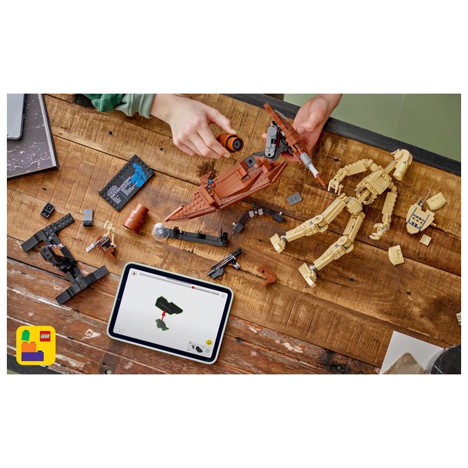 Lego Star Wars 75428 Battle Droid con STAP speeder, set build and display, 1088 pezzi, action figure snodabile, eta' 12 anni