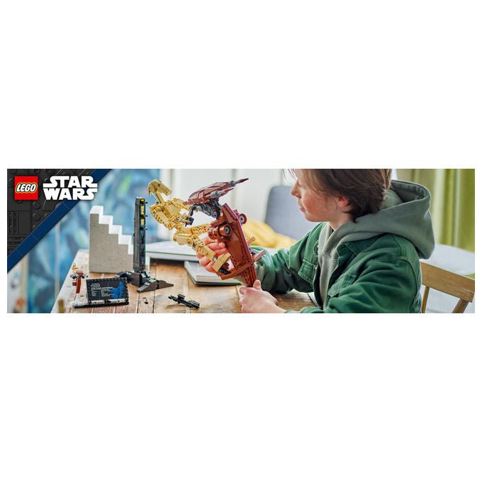 Lego Star Wars 75428 Battle Droid con STAP speeder, set build and display, 1088 pezzi, action figure snodabile, eta' 12 anni