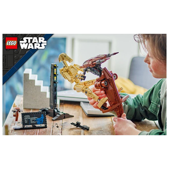 Lego Star Wars 75428 Battle Droid con STAP speeder, set build and display, 1088 pezzi, action figure snodabile, eta' 12 anni