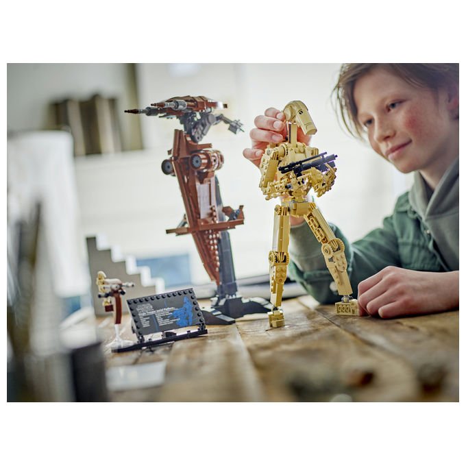 Lego Star Wars 75428 Battle Droid con STAP speeder, set build and display, 1088 pezzi, action figure snodabile, eta' 12 anni