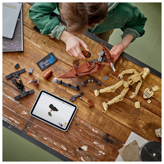 Lego Star Wars 75428 Battle Droid con STAP speeder, set build and display, 1088 pezzi, action figure snodabile, eta' 12 anni