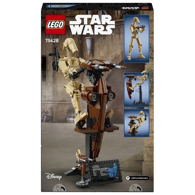 Lego Star Wars 75428 Battle Droid con STAP speeder, set build and display, 1088 pezzi, action figure snodabile, eta' 12 anni