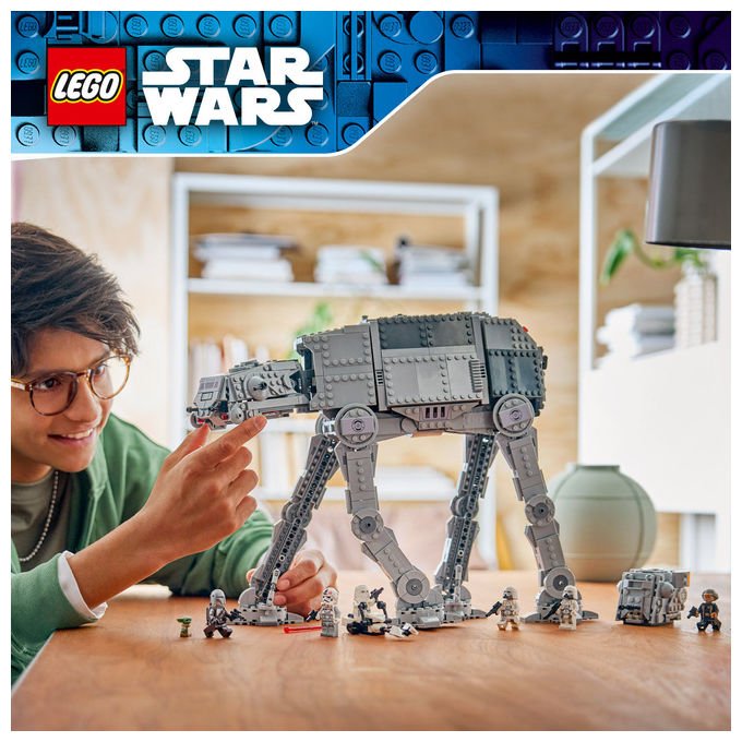 Lego 75454 AT-AT Imperial Remnant con INT-4 Kit con Navetta Speeder Bike 6 Minifigure e 1 Figura 1453 pezzi colore Multicolore