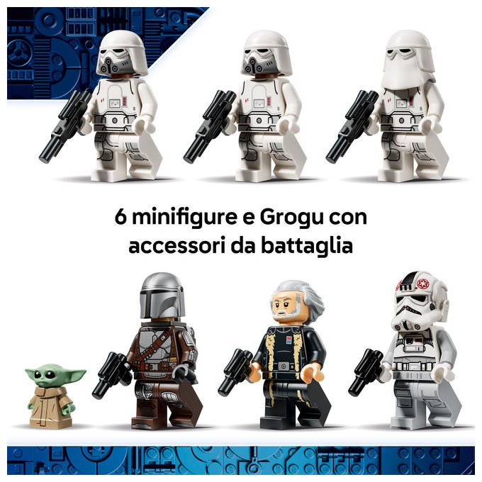 Lego 75454 AT-AT Imperial Remnant con INT-4 Kit con Navetta Speeder Bike 6 Minifigure e 1 Figura 1453 pezzi colore Multicolore