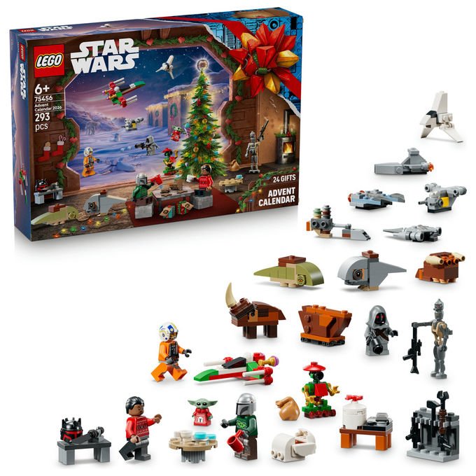 Lego 75456 Calendario dell'Avvento 2026 Set da Costruzione con 24 Sorprese e 293 Pezzi colore Multicolore