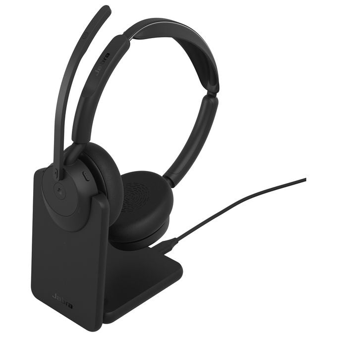 Jabra 34599-999-989 Evolve3 45 Auricolare Wireless Bluetooth USB Tipo A Microfono Integrato ANC 30 m 36 h Batteria colore Nero