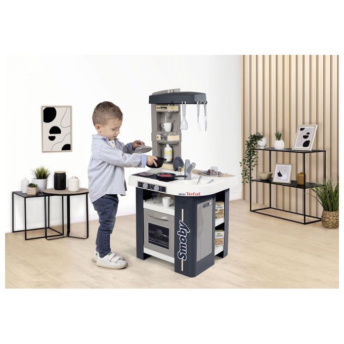 Smoby 7600311056 Cucina Tefal Studio Gioco di Ruolo con 27 Accessori e Suoni Multicolore