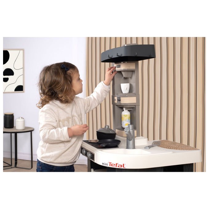 Smoby 7600311056 Cucina Tefal Studio Gioco di Ruolo con 27 Accessori e Suoni Multicolore