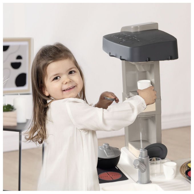 Smoby 7600311056 Cucina Tefal Studio Gioco di Ruolo con 27 Accessori e Suoni Multicolore