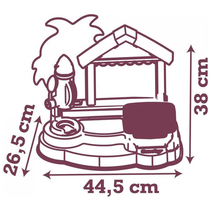 Smoby 7600312509 Stitch Bar sulla spiaggia con 12 accessori colore Multicolore