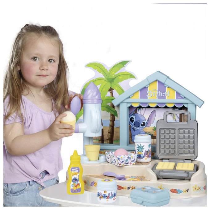 Smoby 7600312509 Stitch Bar sulla spiaggia con 12 accessori colore Multicolore