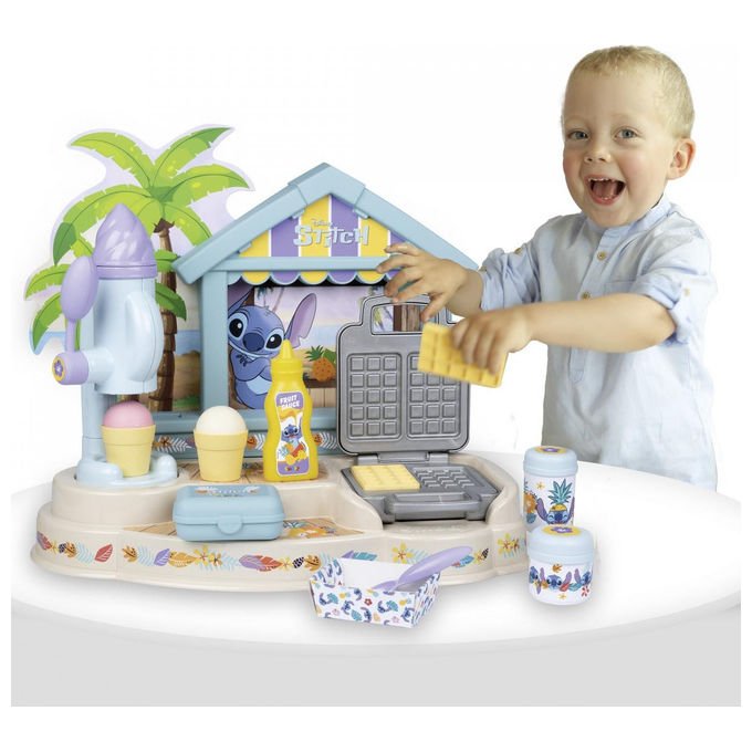 Smoby 7600312509 Stitch Bar sulla spiaggia con 12 accessori colore Multicolore