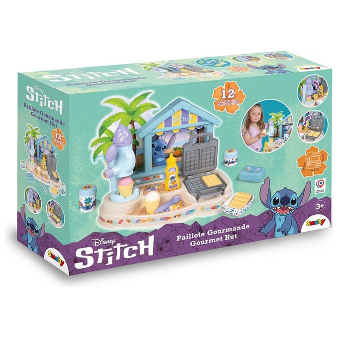 Smoby 7600312509 Stitch Bar sulla spiaggia con 12 accessori colore Multicolore