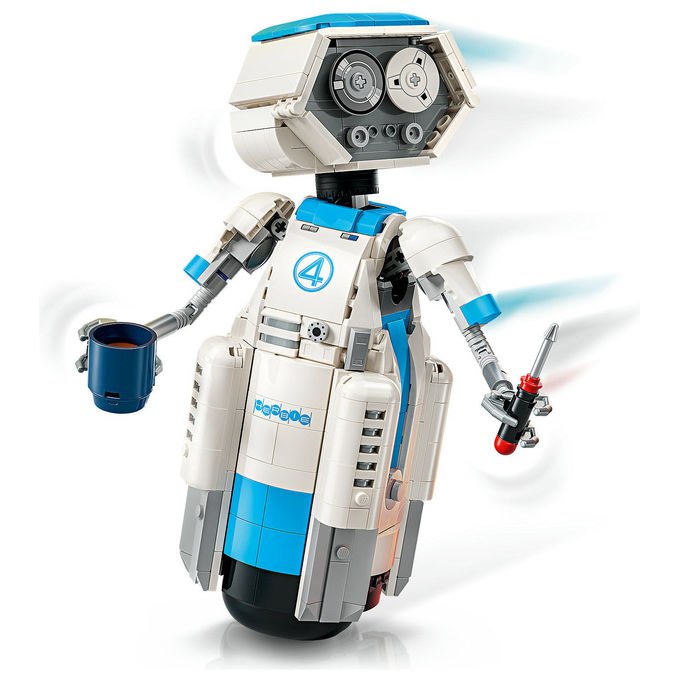 Lego 76339 Super Heroes I Fantastici Quattro H.E.R.B.I.E. 747 pezzi articolato con occhi rotanti e accessori riponibili colore Nero