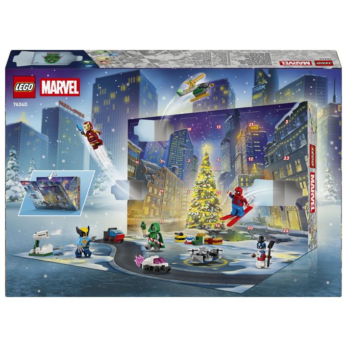 Lego 76340 Calendario dell'Avvento 2026 Set da Costruzione 317 Pezzi con 6 Minifigure Marvel colore Multicolore
