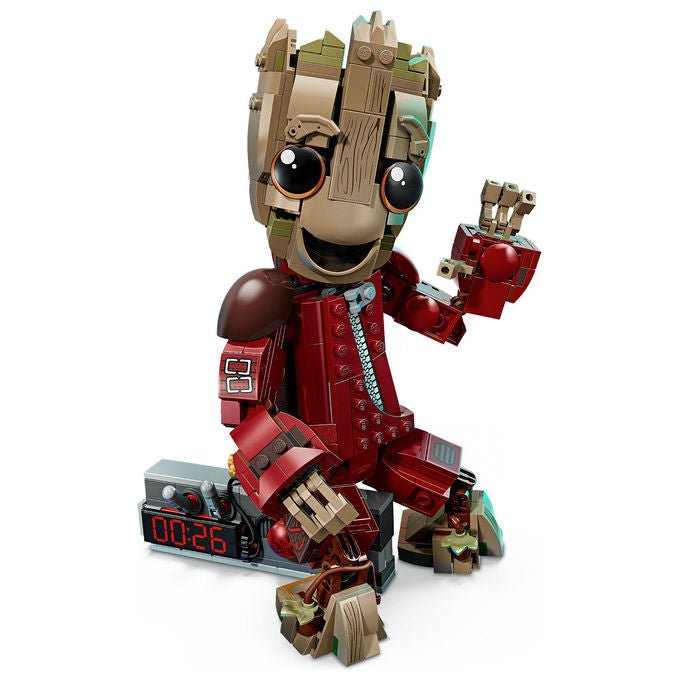 Lego 76341 Marvel Groot in Tuta da Ravager Set da Costruzione Personaggio Snodabile 604 Pezzi colore Multicolore