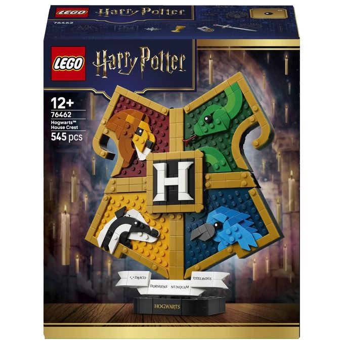 Lego 76462 Harry Potter Set da costruzione Stemma della Casa di Hogwarts 545 pezzi da 12 anni colore Multicolore