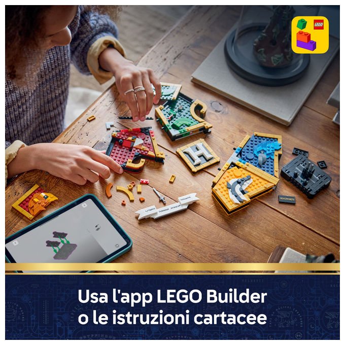 Lego 76462 Harry Potter Set da costruzione Stemma della Casa di Hogwarts 545 pezzi da 12 anni colore Multicolore