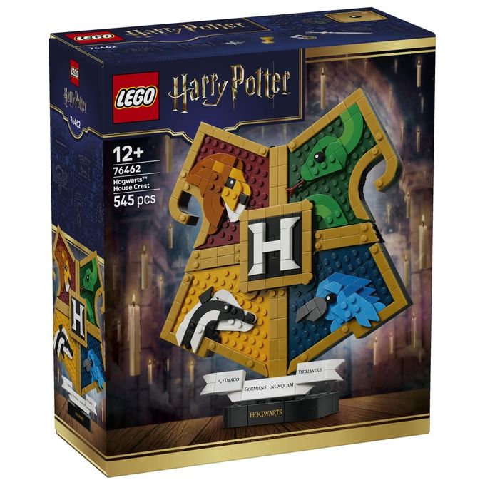 Lego 76462 Harry Potter Set da costruzione Stemma della Casa di Hogwarts 545 pezzi da 12 anni colore Multicolore