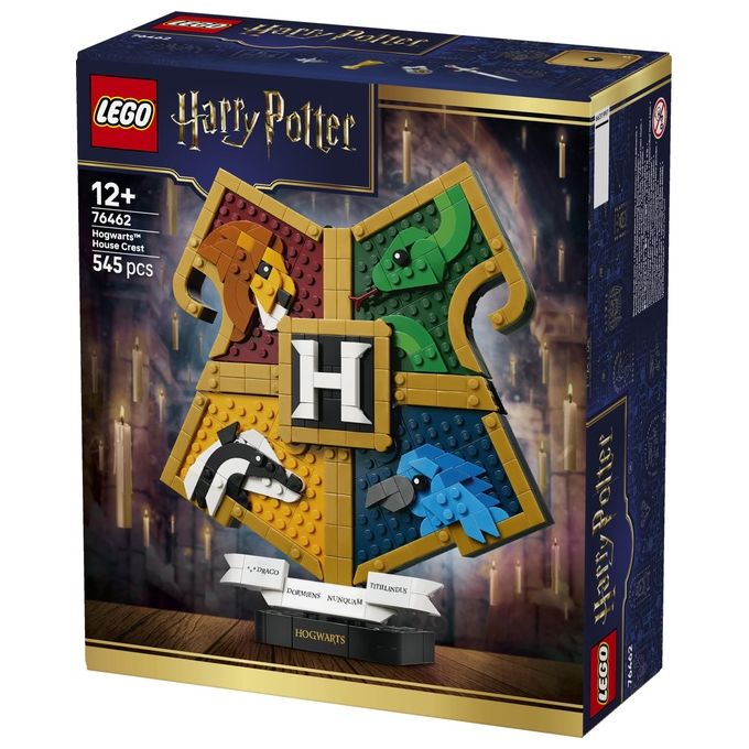 Lego 76462 Harry Potter Set da costruzione Stemma della Casa di Hogwarts 545 pezzi da 12 anni colore Multicolore