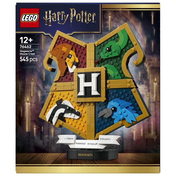 Lego 76462 Harry Potter Set da costruzione Stemma della Casa di Hogwarts 545 pezzi da 12 anni colore Multicolore
