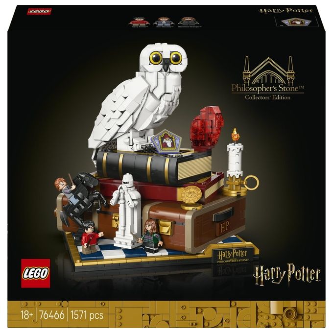 LEGO, Harry Potter 76466 Pietra Filosofale Edizione del Collezionista, Set da Collezione, 1571 Pezzi
