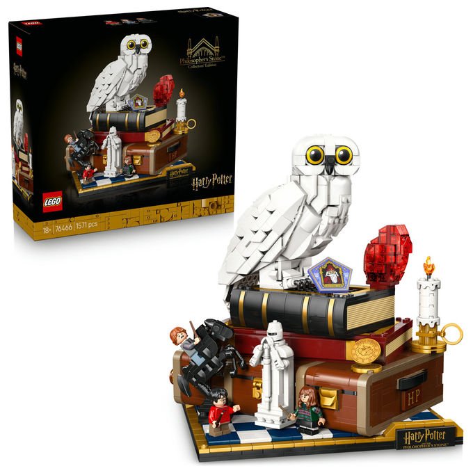 LEGO, Harry Potter 76466 Pietra Filosofale Edizione del Collezionista, Set da Collezione, 1571 Pezzi