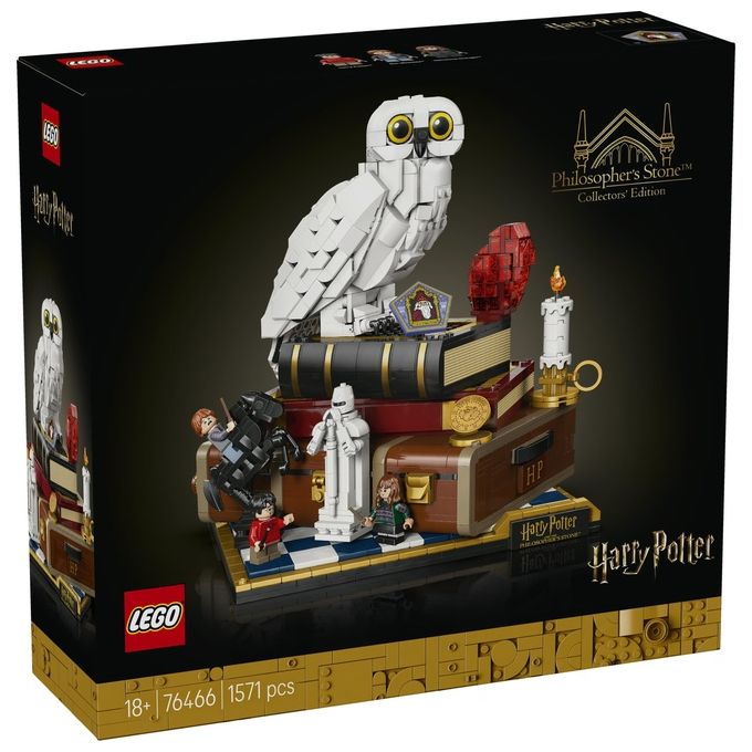 LEGO, Harry Potter 76466 Pietra Filosofale Edizione del Collezionista, Set da Collezione, 1571 Pezzi