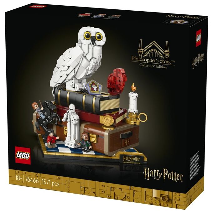 LEGO, Harry Potter 76466 Pietra Filosofale Edizione del Collezionista, Set da Collezione, 1571 Pezzi