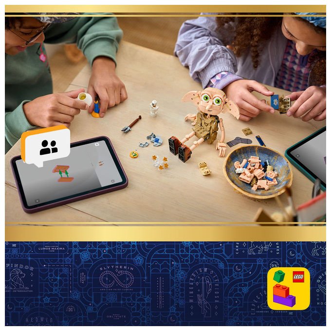 Lego 76469 Harry Potter Set di Costruzione 2 in 1 Dobby l'Elfo Libero e Kreacher Action Figure Snodabile 379 pezzi da 8 anni