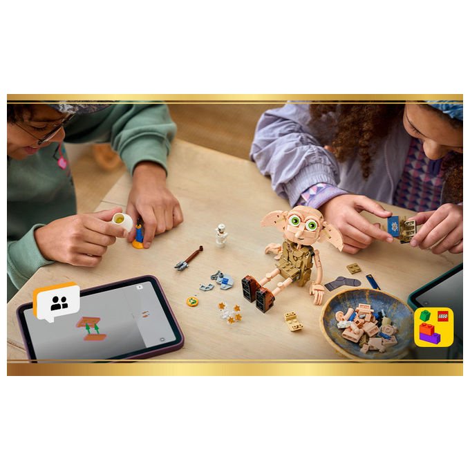 Lego 76469 Harry Potter Set di Costruzione 2 in 1 Dobby l'Elfo Libero e Kreacher Action Figure Snodabile 379 pezzi da 8 anni