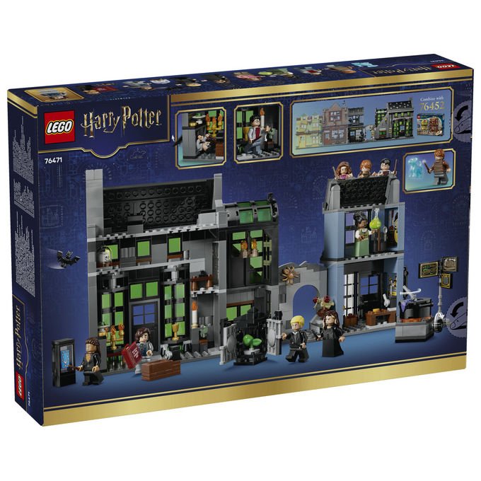 Lego 76471 Harry Potter Set Costruzioni Negozi di Magia di Notturn Alley 788 pezzi 8 Minifigure Patronus Cane di Ron
