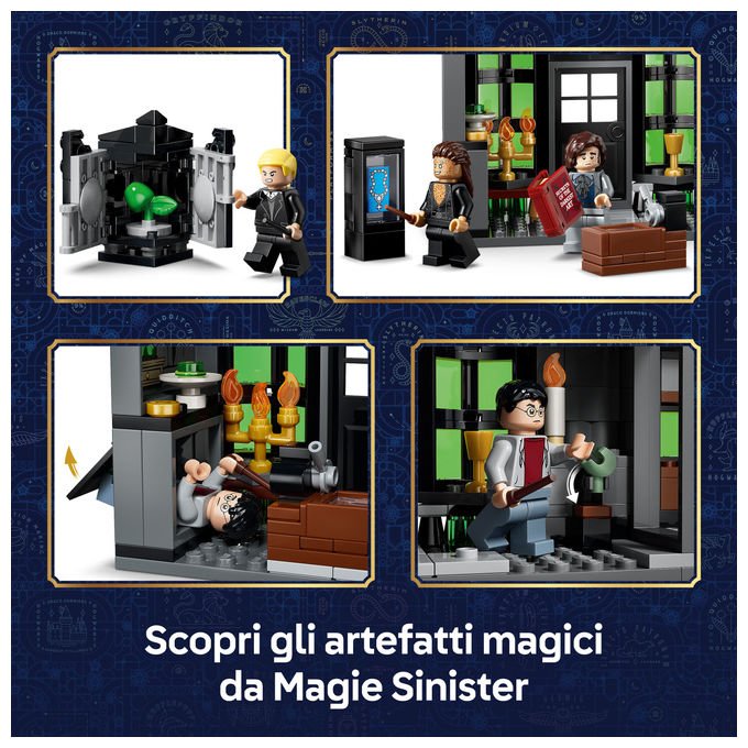 Lego 76471 Harry Potter Set Costruzioni Negozi di Magia di Notturn Alley 788 pezzi 8 Minifigure Patronus Cane di Ron