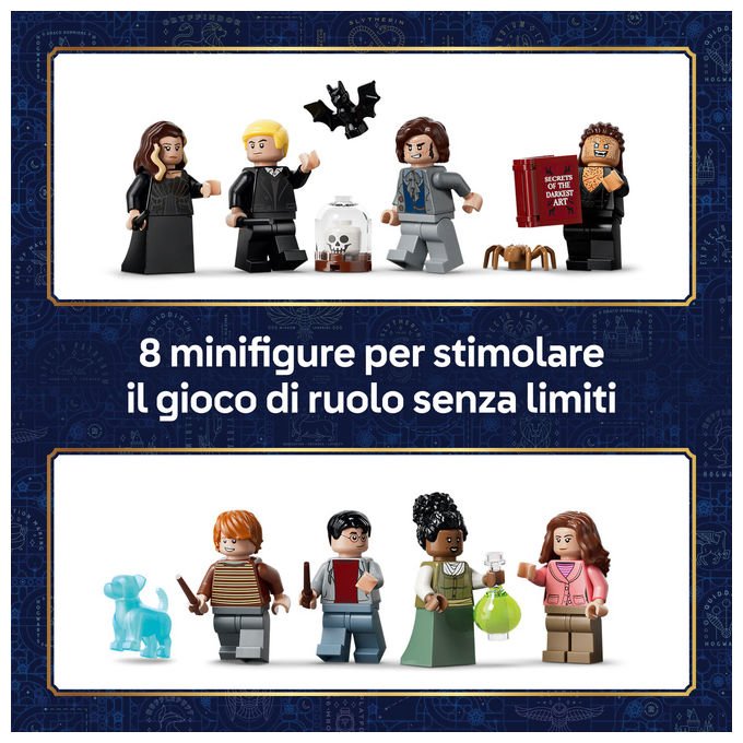 Lego 76471 Harry Potter Set Costruzioni Negozi di Magia di Notturn Alley 788 pezzi 8 Minifigure Patronus Cane di Ron