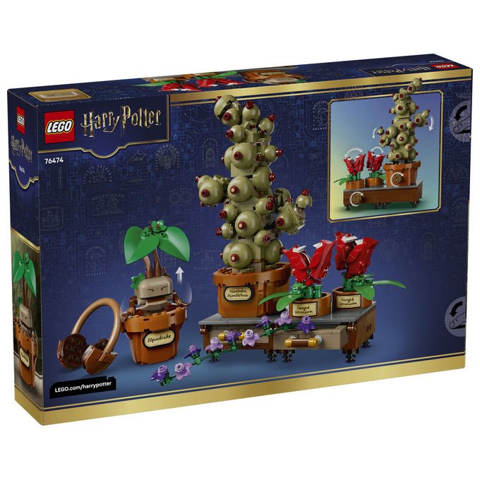 Lego 76474 Harry Potter Piante di Erbologia di Hogwarts Set da Costruzione 817 pezzi colore Multicolore