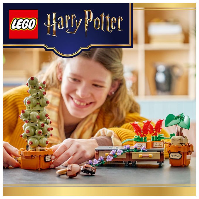 Lego 76474 Harry Potter Piante di Erbologia di Hogwarts Set da Costruzione 817 pezzi colore Multicolore