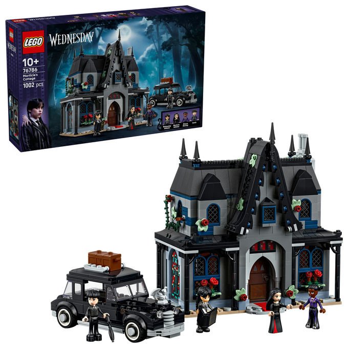 Lego 76786 Il Cottage di Morticia Set Costruzioni 1002 pezzi Da 10 anni colore Grigio