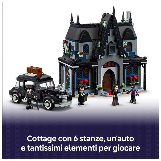 Lego 76786 Il Cottage di Morticia Set Costruzioni 1002 pezzi Da 10 anni colore Grigio