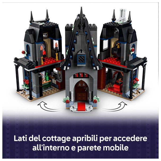 Lego 76786 Il Cottage di Morticia Set Costruzioni 1002 pezzi Da 10 anni colore Grigio