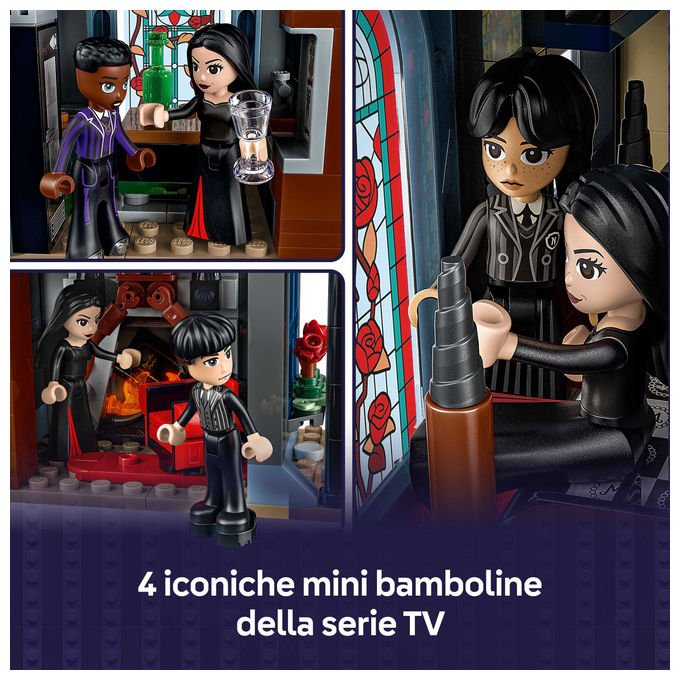 Lego 76786 Il Cottage di Morticia Set Costruzioni 1002 pezzi Da 10 anni colore Grigio