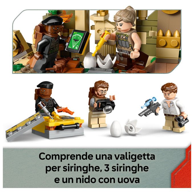 Lego 76976 Jurassic World Set di costruzione con Spinosauro e Quetzalcoatlus 984 pezzi 4 minifigure colore Multicolore