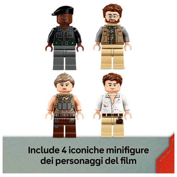 Lego 76976 Jurassic World Set di costruzione con Spinosauro e Quetzalcoatlus 984 pezzi 4 minifigure colore Multicolore