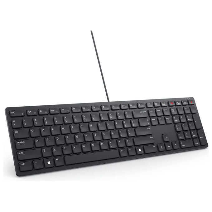 Dell KB525C-EN-EMEA Tastiera cablata per la collaborazione Pro Full-size QWERTY US International con tasti di scelta rapida programmabili e retroilluminata colore Nero